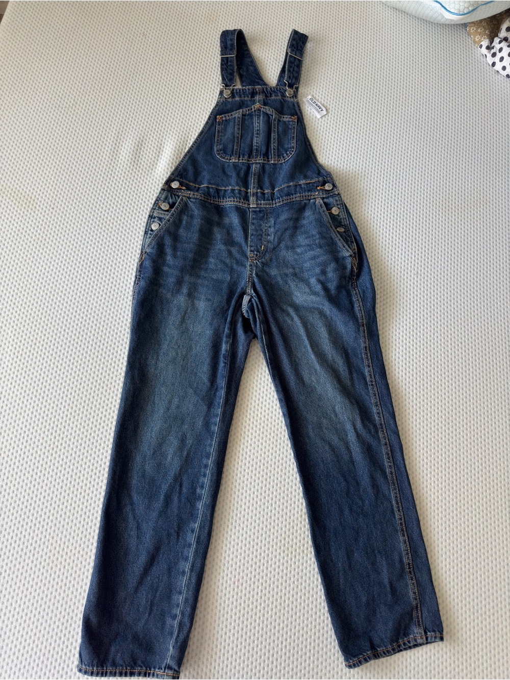 Old Navy Dark Blue Denim Overalls - Relaxed Fit